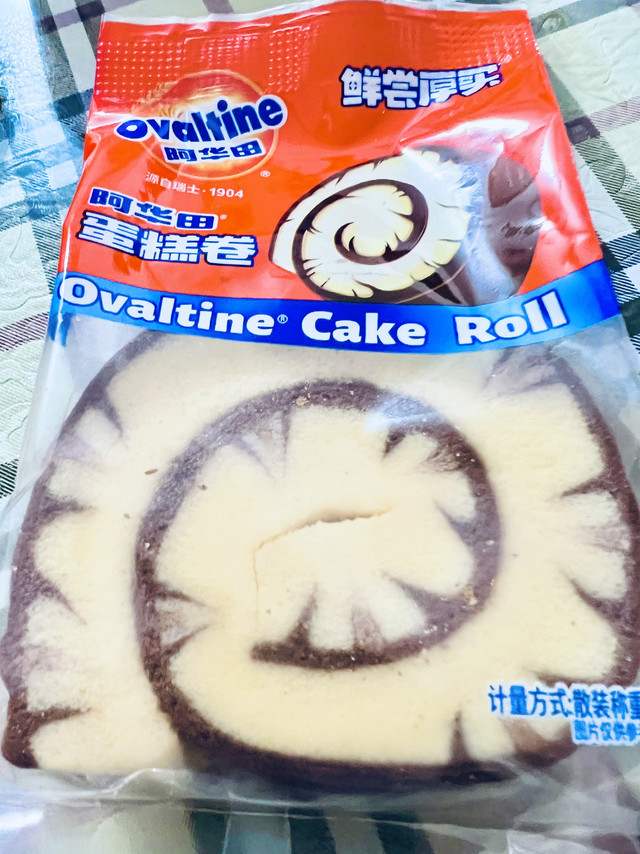 阿华田蛋糕卷，当早餐真心不错！