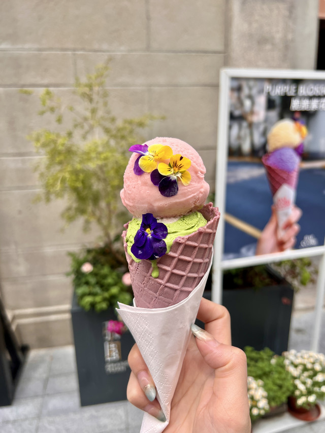 在张园！春日一口惊艳的gelato～
